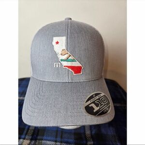 TravisMathew Stater 3.0 California Snapback Hat Grey Mesh Flexfit 1